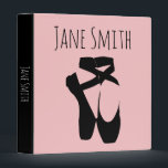 Black ballet  pointe shoes binder<br><div class="desc">Black ballet pointe shoes for the dancer in you.</div>