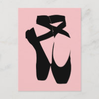 Black ballet pointe shoes