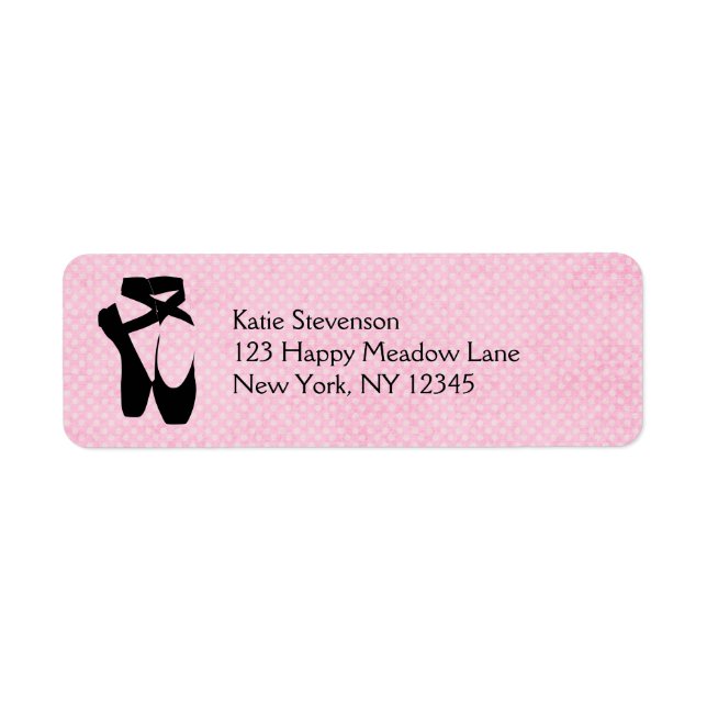 Black Ballet Shoes En Pointe (Front)