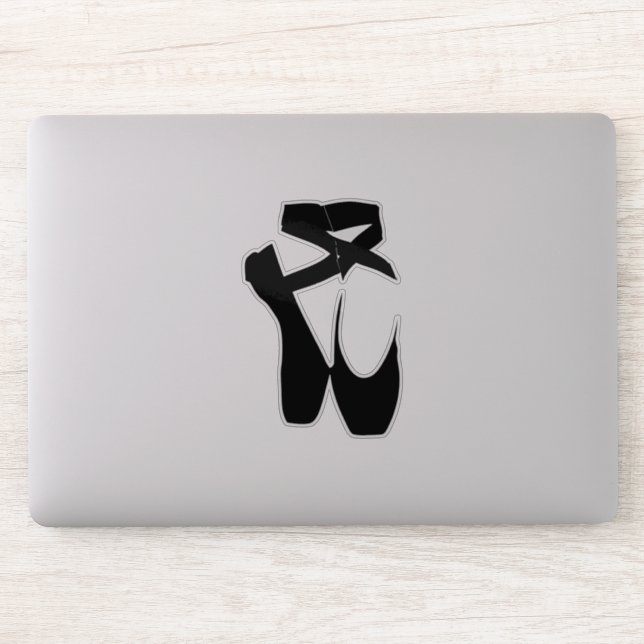 Black Ballet Shoes Silhouette Illustration (Computer)