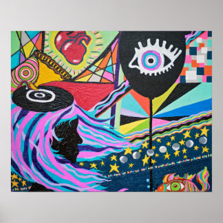 Black Balloon Print