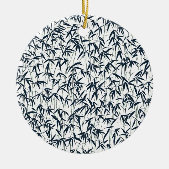 Black Bamboo Ornament (Front)