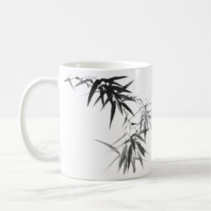 Black Bamboo Twig Coffee Mug