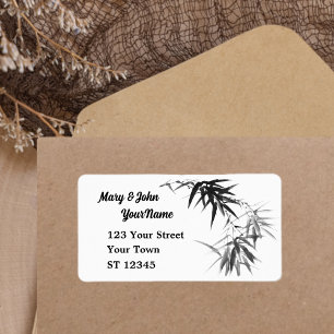 Black Bamboo Twig Label