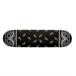 Black Bandana Skateboard