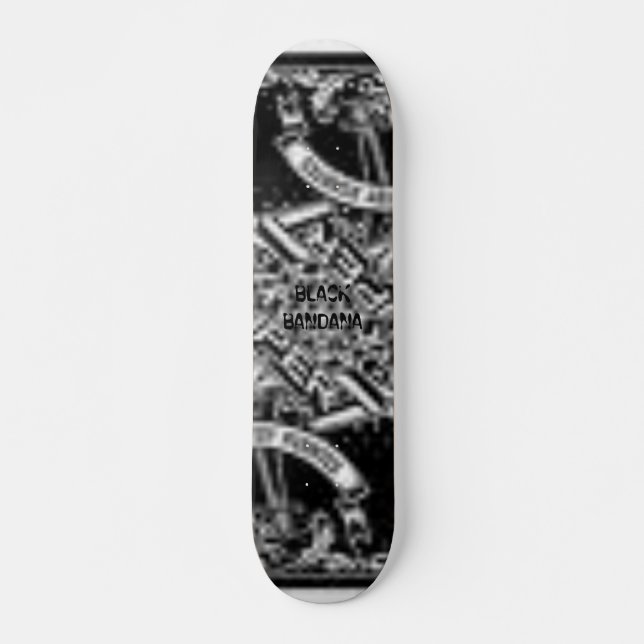 black bandana skateboard (Front)