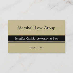 Black Banner Professional Business Card