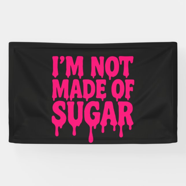 Black Banner with Neon Pink Quote – Customizable (Horizontal)