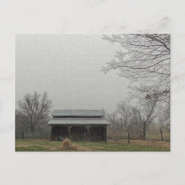 Black Barn Postcard (Front)