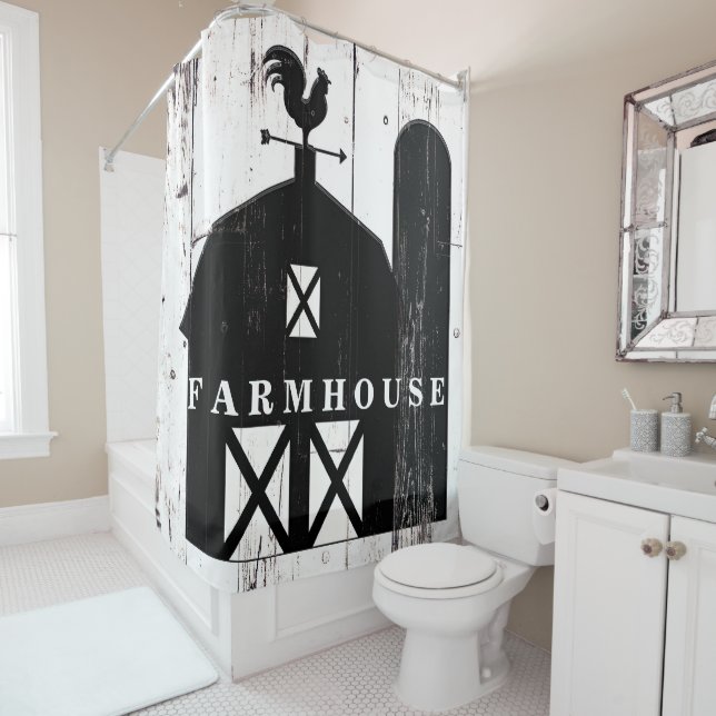 Black Barn White Wood Rustic Country Farmhouse (In Situ)