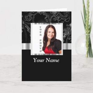 Black baroque instagram template