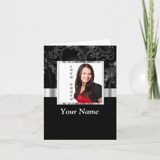 Black baroque instagram template (Front)