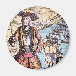 Black Bart Colour Portrait Magnet