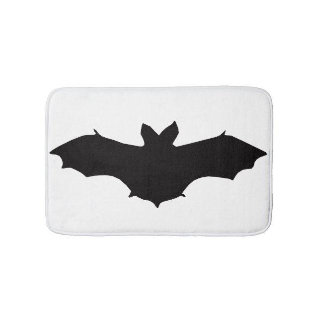 Black Bat Bath Mat (Front)