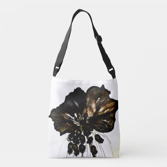 Black Bat Cross over Shoulder Bag (Back)