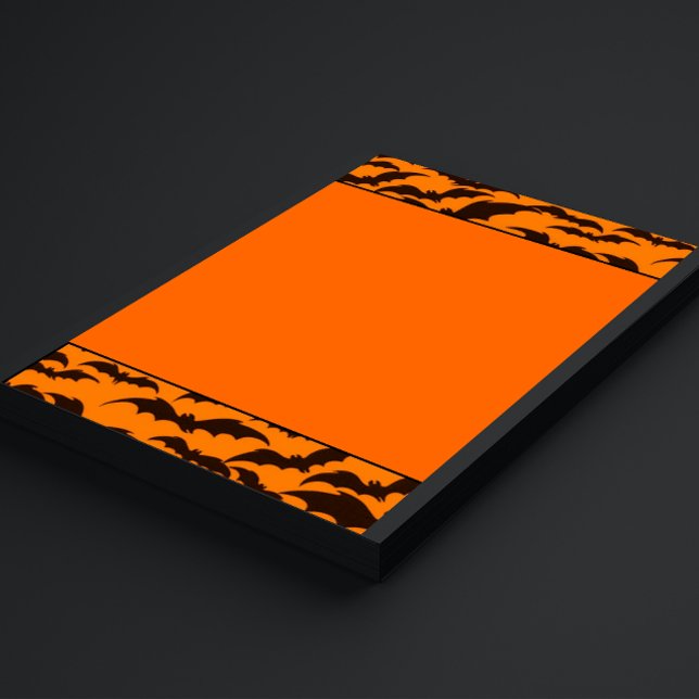 Black Bat Halloween Stationery (Creator Uploaded)