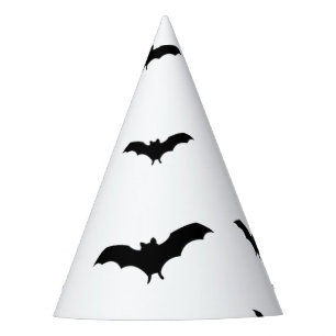 Black Bats & White Cute Halloween Party Chic Hat
