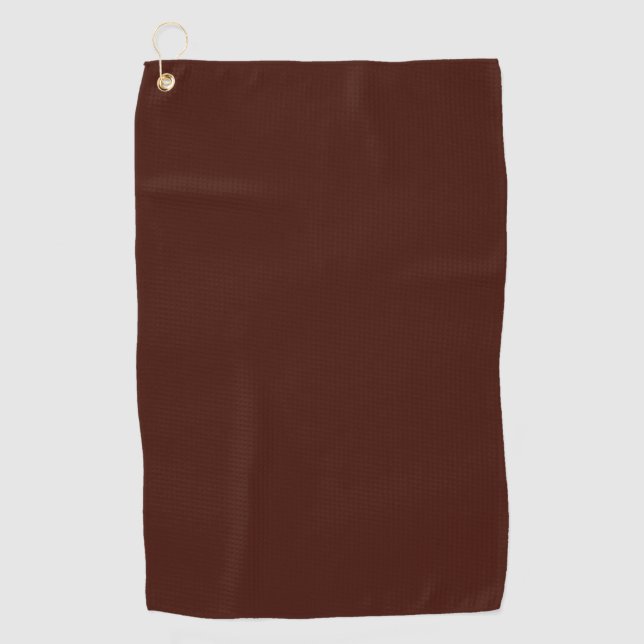 Black bean (solid colour) golf towel (Front)