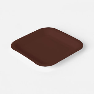 Black bean (solid colour) paper plate