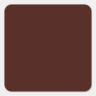 Black bean (solid colour) square sticker