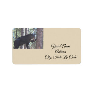 Black Bear Address Labels