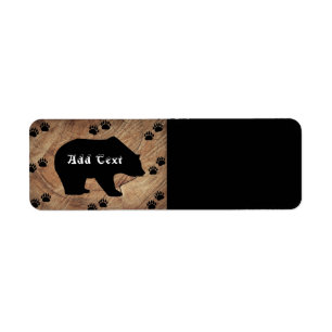 Black Bear And Bear Paws