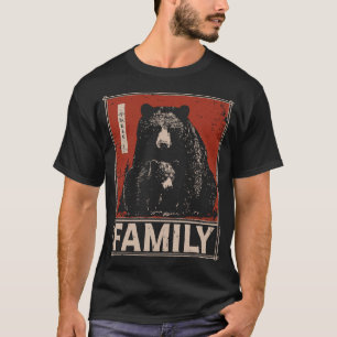 Black Bear and Cub – Fierce and Tender Family Bond T-Shirt