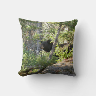 Black Bear at Grand Teton Throw Pillow