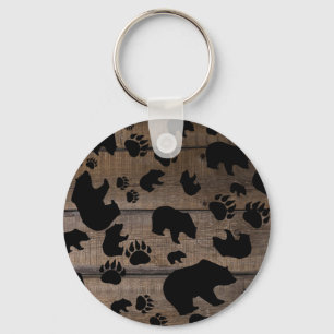 Black Bear Black Bear Paws Keychain