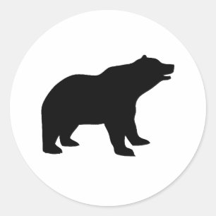 BLACK BEAR CLASSIC ROUND STICKER