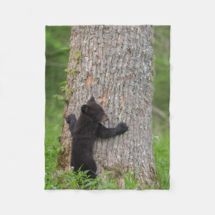 Black Bear Cub   Great Smoky Mountains Fleece Blanket