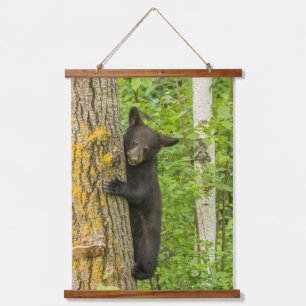 Black Bear Cub Minnesota Hanging Tapestry