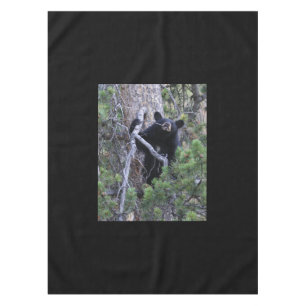black bear cub tablecloth