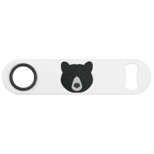 Black Bear Face Speed Bottle Opener