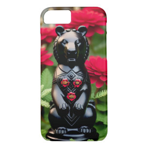 Black bear game player Case-Mate iPhone case