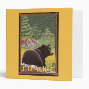 Black Bear in Forest - Idaho Binder