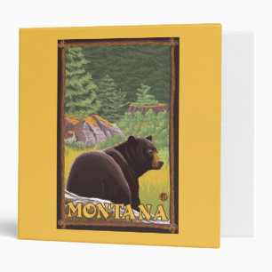Black Bear in Forest - Montana Binder
