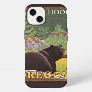 Black Bear in Forest - Mount Hood, Oregon iPhone 13 Case