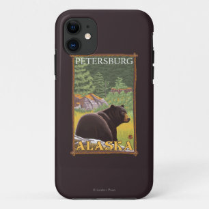 Black Bear in Forest - Petersburg, Alaska iPhone 11 Case