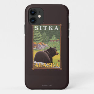 Black Bear in Forest - Sitka, Alaska iPhone 11 Case