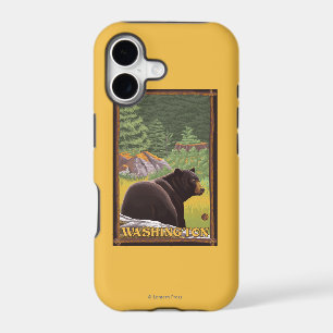 Black Bear in Forest - Washington