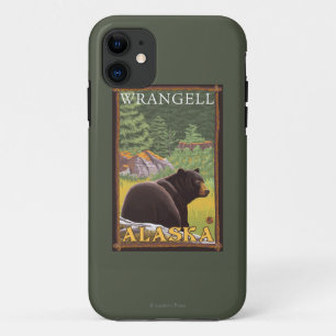 Black Bear in Forest - Wrangell, Alaska iPhone 11 Case