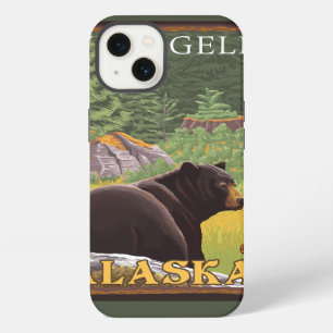 Black Bear in Forest - Wrangell, Alaska iPhone 13 Case
