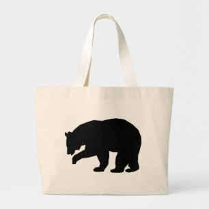 BLACK BEAR LARGE TOTE BAG