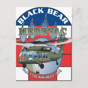 Black Bear Medivac postcard