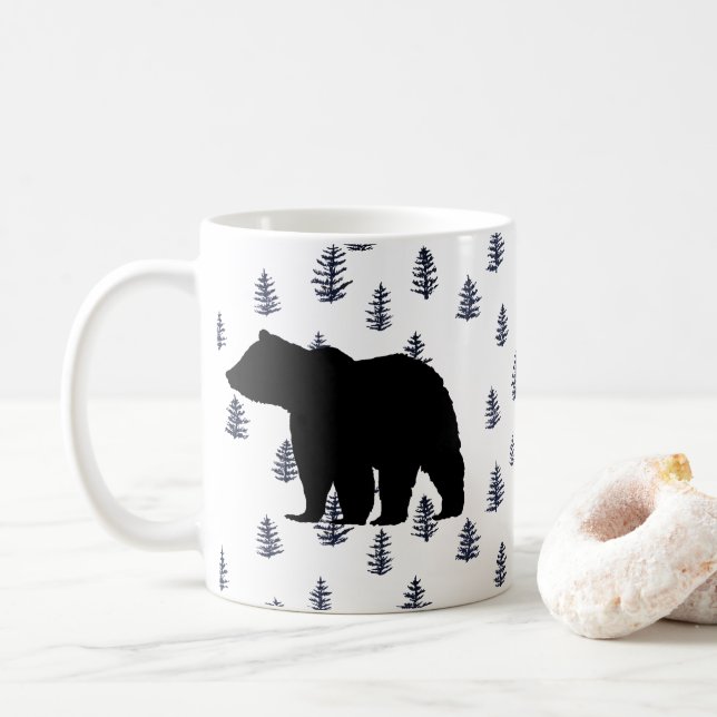 Black Bear Mountain Wilderness Coffee Mug (With Donut)