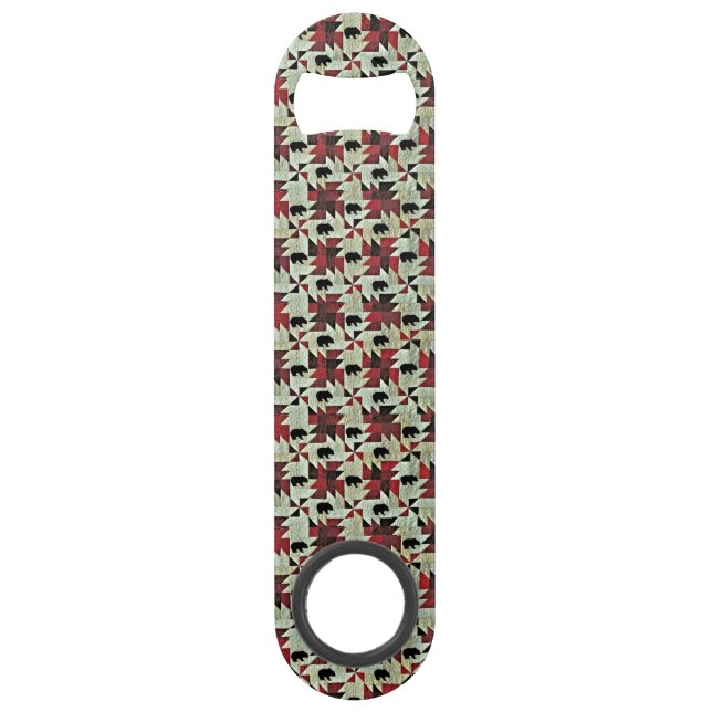 Black Bear Quilt Bar Key (Front)