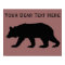Black Bear Silhouette Template