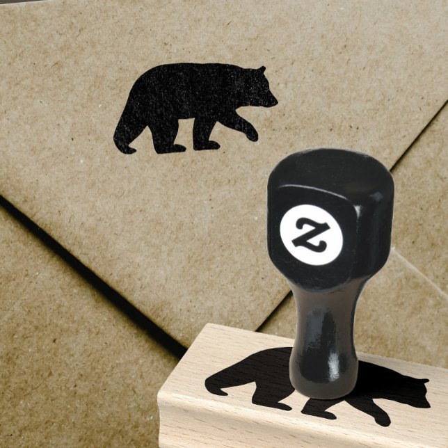 Black Bear Silhouette | Wildlife | Wild Animal Rubber Stamp (Creator Uploaded)