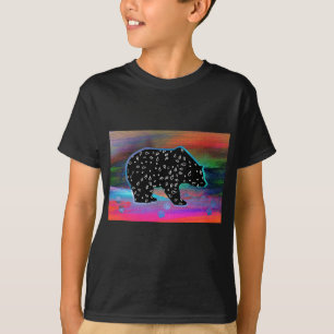 Black Bear Spirit Northern Light Colours T-Shirt